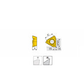 3PHT 19-AL  High positive & top polished & periphery ground inserts 3PHT with 3 cutting edges for aluminum & non-ferrous materials - Big-tools Industrial Supply Tools for Metal Cutting